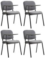 4er Set Stühle Ken mit Klapptisch Stoff grau 4er Set Stühle Ken mit Klapptisch Stoff grau