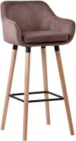 Barhocker Grant Samt coffee Barhocker Grant Samt coffee