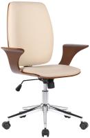 Bürostuhl Burbank Kunstleder walnuss/creme Bürostuhl Burbank Kunstleder walnuss/creme