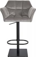 Barhocker Damaso B Samt grau Barhocker Damaso B Samt grau
