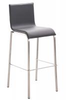 Barhocker Avola Leder Flach E78 grau Barhocker Avola Leder Flach E78 grau