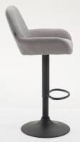2er Set Barhocker Braga Stoff schwarz grau 
