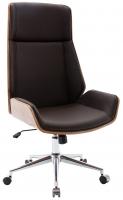 Bürostuhl Breda Kunstleder walnuss/braun Bürostuhl Breda Kunstleder walnuss/braun