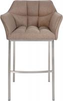 Barhocker Damaso E Filz mit 4-Fuß Gestell taupe 