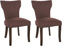 2er Set Esszimmerstuhl Zadar Stoff antik-dunkel braun 2er Set Esszimmerstuhl Zadar Stoff antik-dunkel braun
