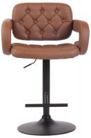 Barhocker Dublin schwarz cognac 
