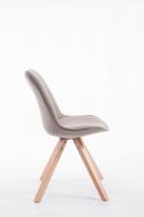 Besucherstuhl Toulouse Stoff Natura Square taupe 