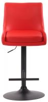 Barhocker Club Kunstleder schwarz rot Barhocker Club Kunstleder schwarz rot