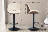 2er Set Barhocker Nova Kunstleder walnuss/creme 2er Set Barhocker Nova Kunstleder walnuss/creme