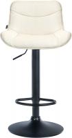 2er Set Barhocker Vonore Stoff schwarz creme 2er Set Barhocker Vonore Stoff schwarz creme