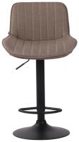 Barhocker Lentini Stoff schwarz taupe Barhocker Lentini Stoff schwarz taupe