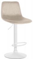 Barhocker Divo Samt Weiß creme Barhocker Divo Samt Weiß creme