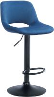 Barhocker Camden Samt schwarz blau 