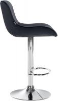 Barhocker Vonore Samt chrom schwarz Barhocker Vonore Samt chrom schwarz